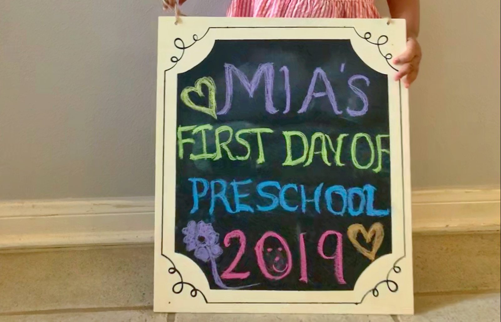 Mia’s FIRST day at PRESCHOOL!!!